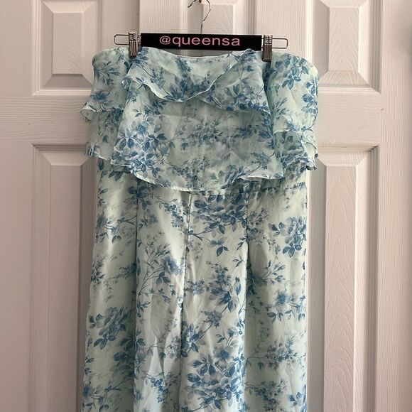 American Eagle Outfitters Strapless Ruffle Jumpsuit in size XL - Picture 4 of 15